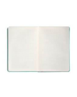 Cuaderno con gomilla antartik notes tapa dura a4 hojas cuadricula rosa y turquesa 100 hojas 80 gr fsc