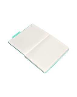 Cuaderno con gomilla antartik notes tapa dura a4 hojas cuadricula rosa y turquesa 100 hojas 80 gr fsc