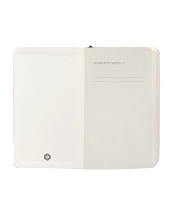 Cuaderno con gomilla antartik notes tapa blanda a6 cuadricula negro 100 hojas 80 gr fsc