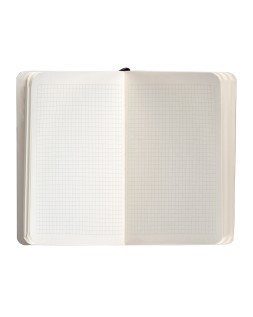 Cuaderno con gomilla antartik notes tapa blanda a6 cuadricula negro 100 hojas 80 gr fsc