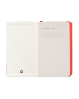 Cuaderno con gomilla antartik notes tapa blanda a6 cuadricula negro y rojo 100 hojas 80 gr fsc