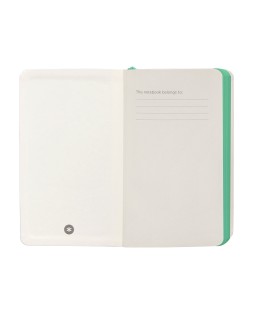 Cuaderno con gomilla antartik notes tapa blanda a6 hojas lisas gris y turquesa 100 hojas 80 gr fsc