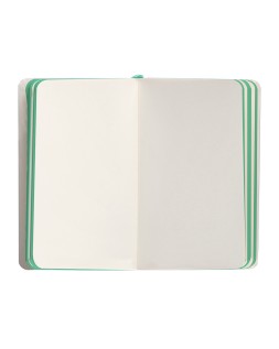 Cuaderno con gomilla antartik notes tapa blanda a6 hojas lisas gris y turquesa 100 hojas 80 gr fsc