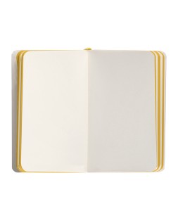 Cuaderno con gomilla antartik notes tapa blanda a6 hojas lisas morado y amarillo 100 hojas 80 gr fsc