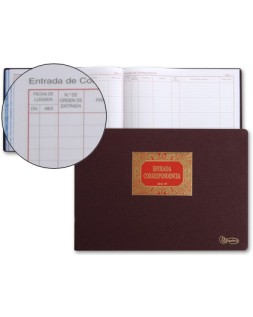 Libro miquelrius n.42 folio apaisado 100 hojas entrada de correspondencia