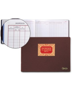 Libro miquelrius n.61 folio 100 hojas ingresos y gastos