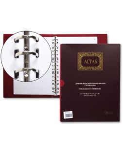 Libro miquelrius din a4 actas con 100 hojas movibles