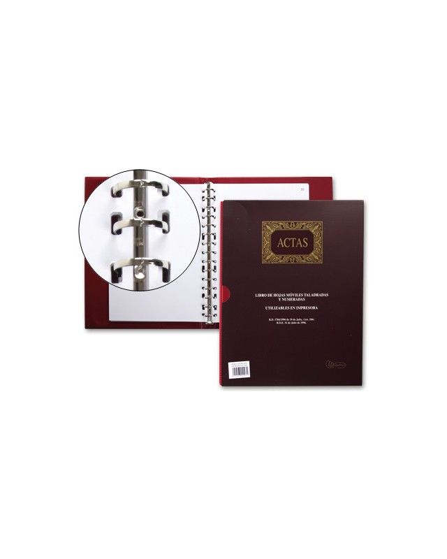 Libro miquelrius din a4 actas con 100 hojas movibles