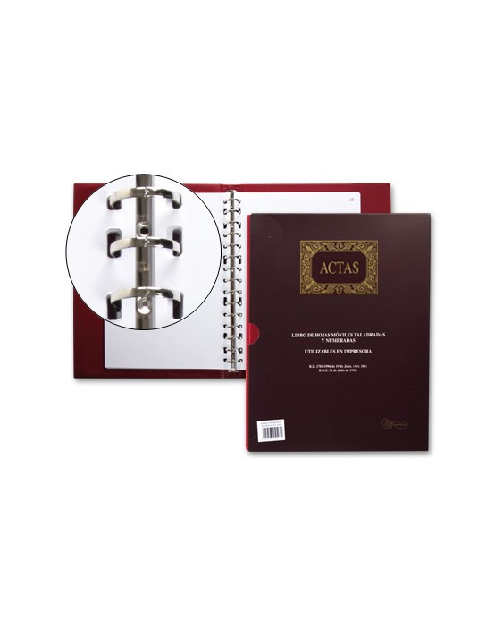 Libro miquelrius din a4 actas con 100 hojas movibles