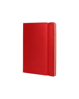 Libreta indice liderpapel similpiel a7 120 hojas 70gr color rojo