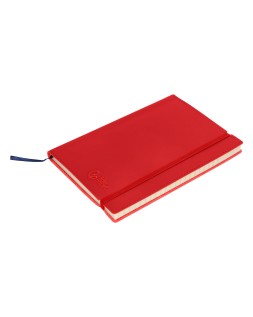 Libreta indice liderpapel similpiel a7 120 hojas 70gr color rojo