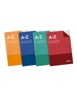 Indice liderpapel tapa cartoncillo cuarto 24 hojas 70g/m2 colores surtidos