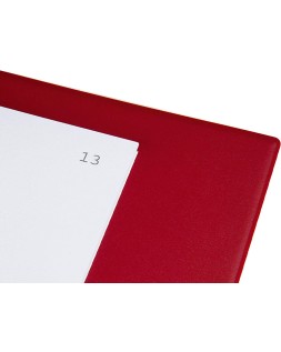 Libro liderpapel din a4 actas 30 anillas con 100 hojas movibles taladradas y numeradas color burdeos