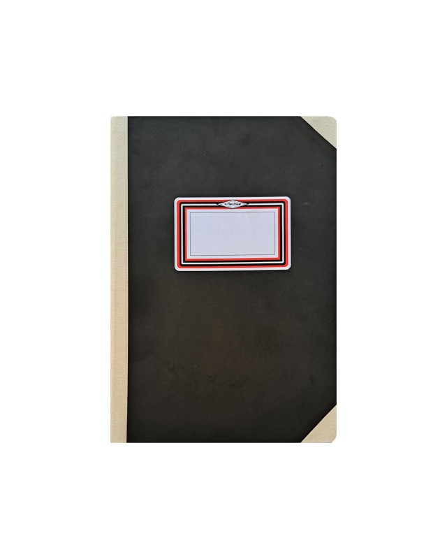 Libro cartone cosido fernandes flecha din a5+ liso 200 hojas 100 gr negro