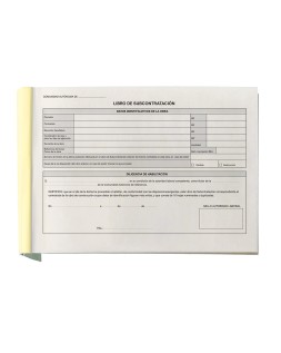 Libro liderpapel subcontratacion folio juego de 10 hojas autocopiativas