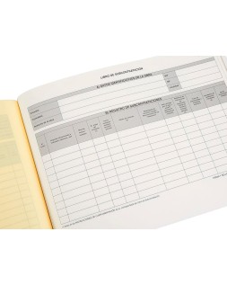 Libro liderpapel subcontratacion folio juego de 10 hojas autocopiativas