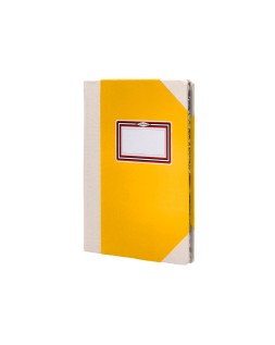 Libro cartone cosido fernandes flecha din a4+ liso 50 hojas 100 gr amarillo