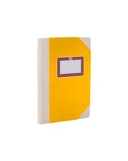Libro cartone cosido fernandes flecha din a4+ liso 50 hojas 100 gr amarillo