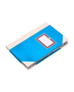 Libro cartone cosido fernandes flecha din a5+ liso 50 hojas 100 gr azul