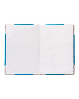 Libro cartone cosido fernandes flecha din a5+ liso 50 hojas 100 gr azul
