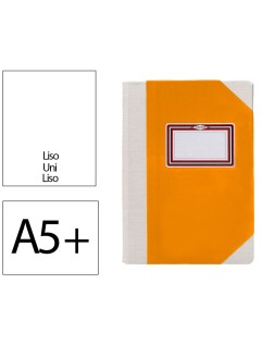 Libro cartone cosido fernandes flecha din a5+ liso 50 hojas 100 gr naranja