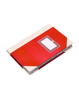 Libro cartone cosido fernandes flecha din a5+ rayado horizontal 50 hojas 100 gr rojo