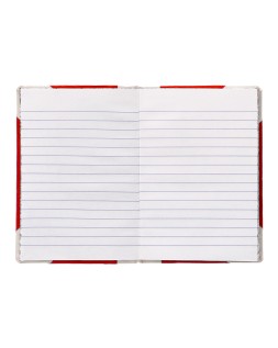 Libro cartone cosido fernandes flecha din a5+ rayado horizontal 50 hojas 100 gr rojo