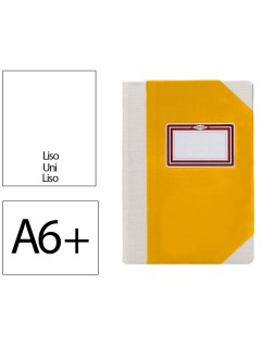 Libro cartone cosido fernandes flecha din a6+ liso 50 hojas 100 gr amarillo