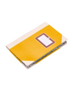 Libro cartone cosido fernandes flecha din a6+ liso 50 hojas 100 gr amarillo