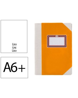 Libro cartone cosido fernandes flecha din a6+ liso 50 hojas 100 gr naranja
