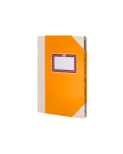 Libro cartone cosido fernandes flecha din a6+ liso 50 hojas 100 gr naranja