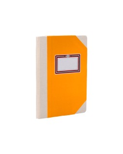 Libro cartone cosido fernandes flecha din a6+ liso 50 hojas 100 gr naranja