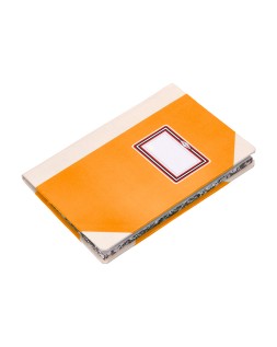 Libro cartone cosido fernandes flecha din a6+ liso 50 hojas 100 gr naranja