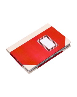 Libro cartone cosido fernandes flecha din a6+ liso 50 hojas 100 gr rojo