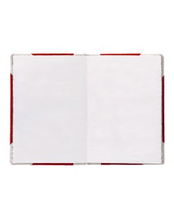 Libro cartone cosido fernandes flecha din a6+ liso 50 hojas 100 gr rojo
