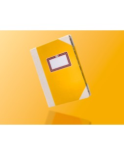 Libro cartone cosido fernandes flecha din a6+ rayado horizontal 50 hojas 100 gr verde