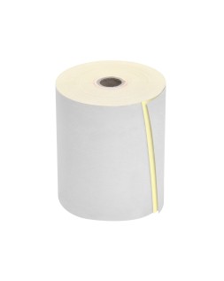 Rollo sumadora q-connect electra 75 mm ancho x 65 mm diametro copiativo con 2 hojassin bisfenol a