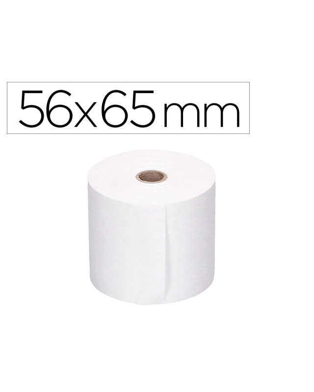 Rollo sumadora q-connect electra 56 mm ancho x 65 mm diametro sin bisfenol a