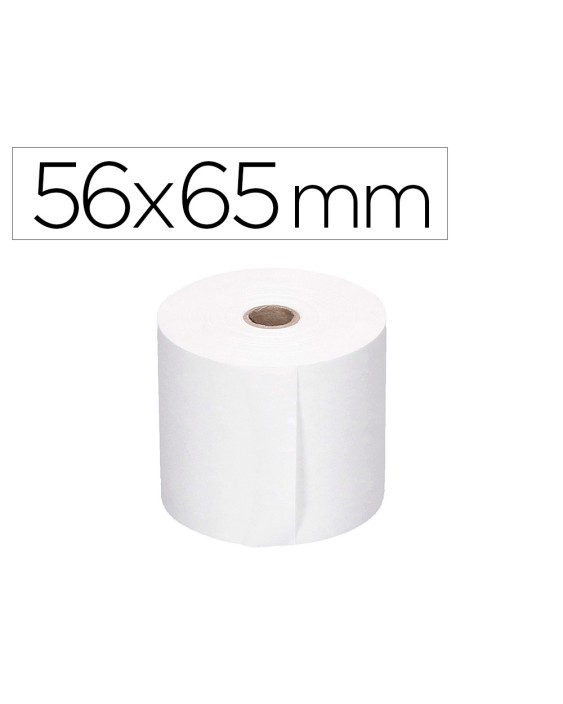 Rollo sumadora q-connect electra 56 mm ancho x 65 mm diametro sin bisfenol a