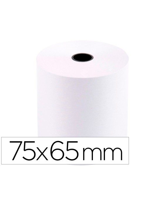 Rollo sumadora q-connect electra 75 mm ancho x 65 mm diametro sin bisfenol a
