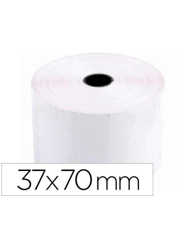 Rollo sumadora q-connect electra 37 mm ancho x 70 mm diametro sin bisfenol a
