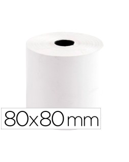 Rollo sumadora termico q-connect 80 mm ancho x 80 mm diametro sin bisfenol a