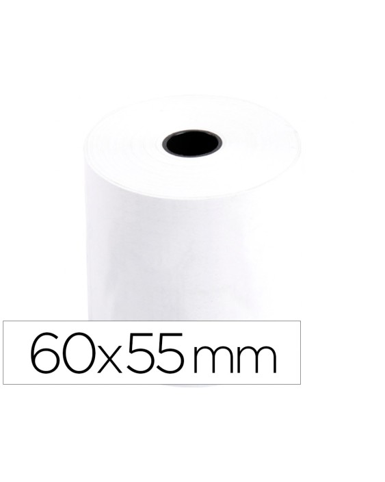 Rollo sumadora q-connect termico 60 mm ancho x 55 mm diametro sin bisfenol a