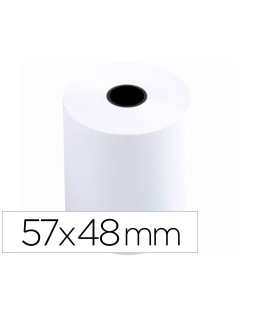 Rollo sumadora q-connect termico 57 mm ancho x 48 mm diametro sin bisfenol a