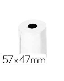 Rollo sumadora termico greening 57 mm ancho x 47mm diametro para tpv sin bisfenol a papel de 70 g/m2