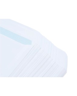 Sobre liderpapel bolsa blanco 310x410 mm solapa tira de silicona papel offset 100 gr caja de 250 unidades