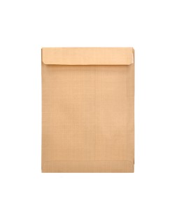 Sobre liderpapel bolsa armado kraft envio seguridad 260x360 mm solapa tira de silicona 120 gr caja de 100 unidades