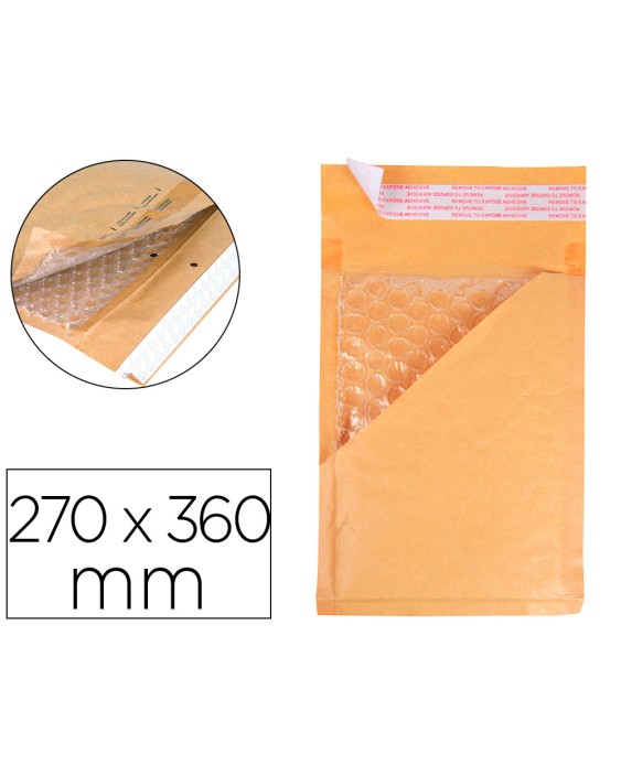 Sobre burbujas crema q-connect h/5 270 x 360 mm