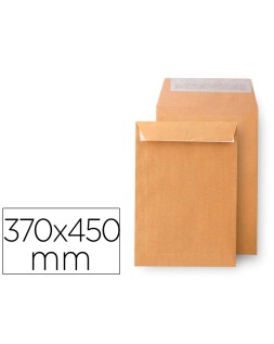 Sobre liderpapel k-36 bolsa kraft 370x450 mm caja de 100 unidades
