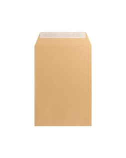 Sobre liderpapel bolsa n.12 kraft folio especial 260x360mm tira de silicona caja de 250 unidades